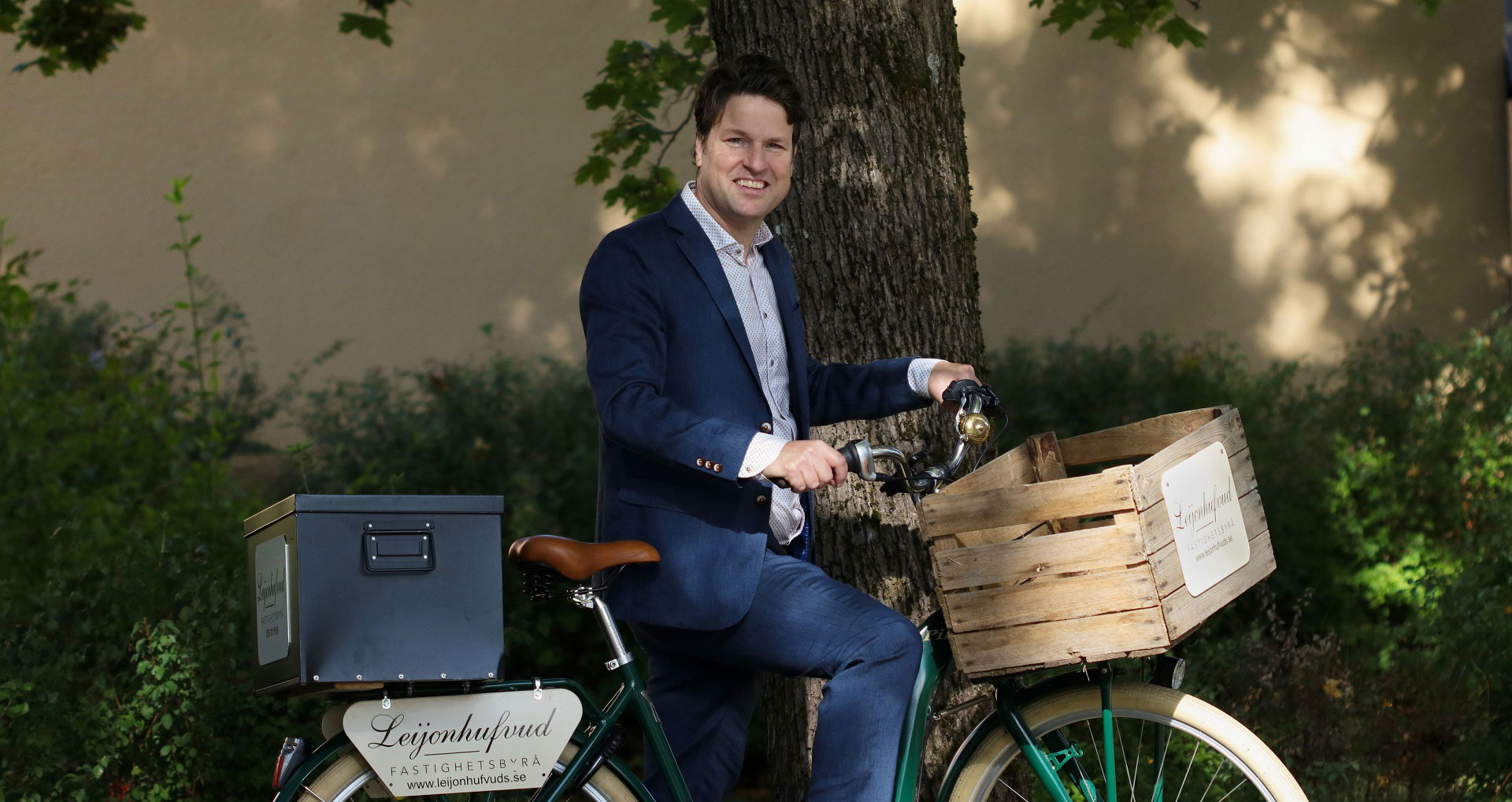 mäklare på cykel